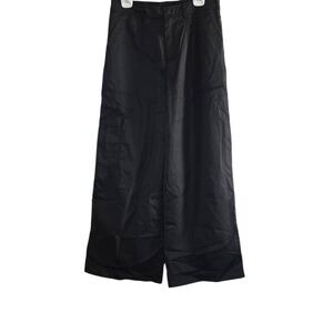 Fabletics Women's Size Large Black Cargo Wide Leg Pants